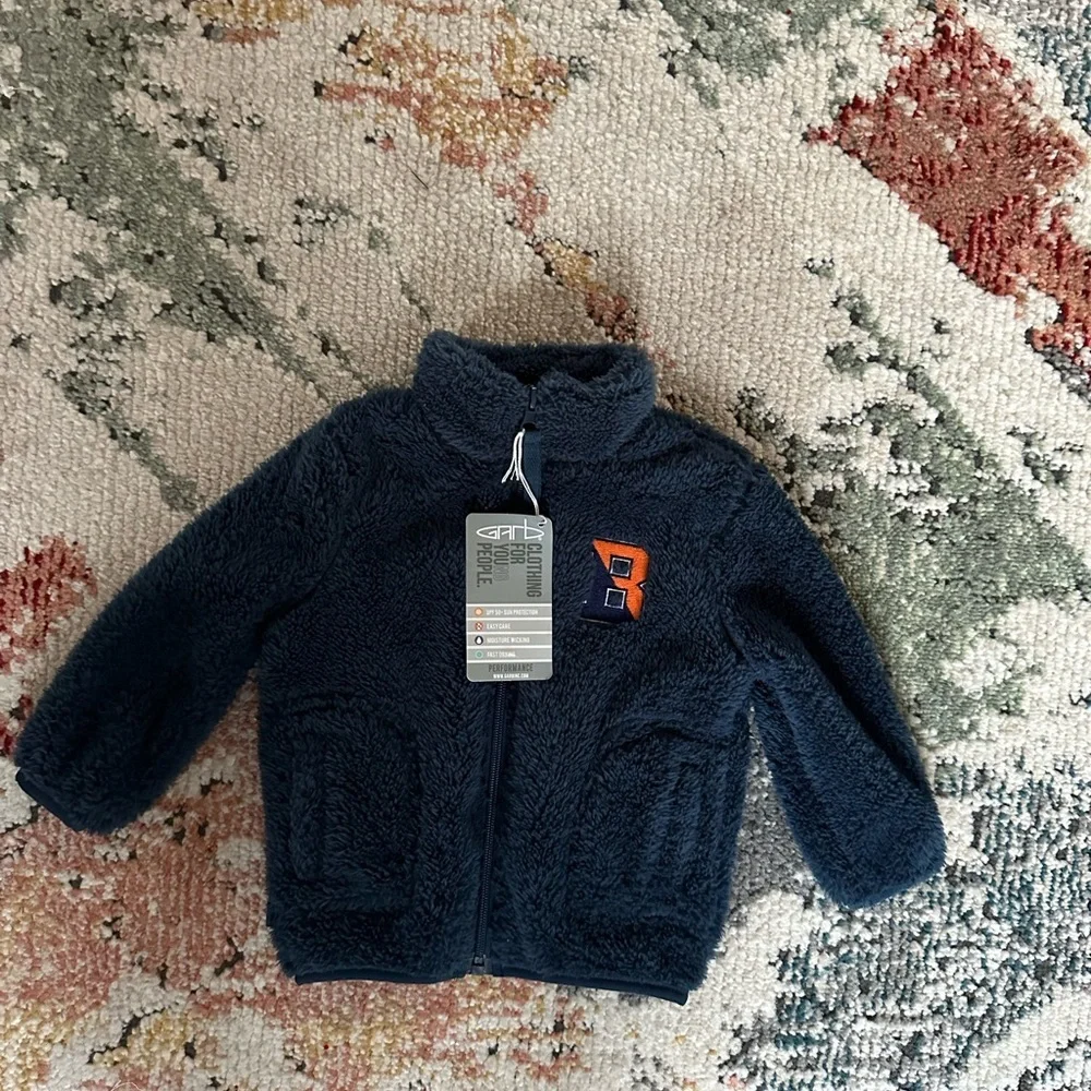 New RARE Bucknell Bison University 6-12 M Baby Fleece Zip Jacket Garb Team 96